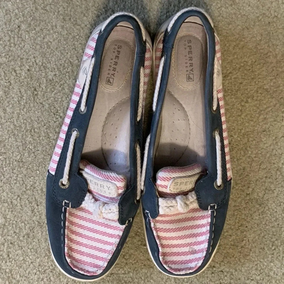 Sperry Top Sider, Women’s 7, red white & blue - Picture 1 of 6